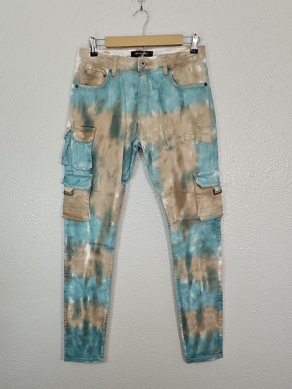 Serenede "Aquarius Rule" cargo jeans.